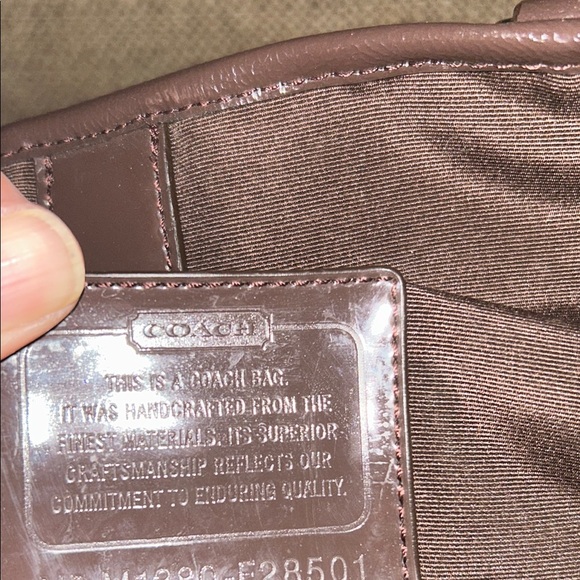 Coach Brown and Tan Signature Tote - Picture 9 of 10